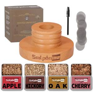 lot 20192 image: Cocktail Smoker Kit, Old Fashioned Smoker Kit for Bourbon Whiskey Drink, Smoker Infuser Kit with 4 Flavors Wood Chips, Birthday for Husband, Men, Dad - Retail $15