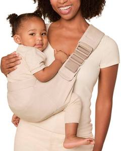 lot 20194 image: Ergobaby Upsie Sling Baby Carrier for Babies and Toddlers 6-48 Months (17-45 lbs) - 2-Position Ergonomic Baby Carrier with Front Storage Pocket, Hip-Healthy Positioning - Natural Beige - Retail $59
