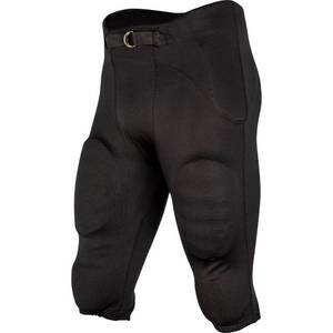 lot 20205 image: Champro Safety Integrated Football Practice Pant with Built-in Pads, Black, Medium - Retail $26