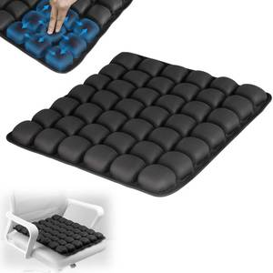 lot 20249 image: Sondour Travel Seat Cushion, Airplane Cushion Long Flight, Airplane Gadgets Inflatable Seat Cushions, Portable Airline Cushion With Air Pump, Wheelchair Cushions,Pressure Relief Seat Cushion-1 Black - Retail $34