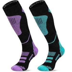 lot 20274 image: unenow Merino Wool Ski Socks 2 Pairs, Thermal Knee High Warm Socks for Snowboarding, Hiking, Cold Weather, Snow, Hunting - Retail $15