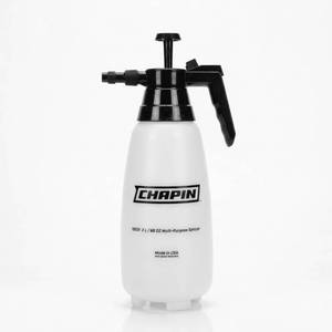 lot 20287 image: Chapin 10031 Handheld Pump Sprayer, 68oz, Multi��Purpose, Lawn & Garden, Translucent Poly Tank, Adjustable Brass Nozzle, Thumb��Trigger Lock & in��Tank Filter for Fertilizer, Weed & Pest Applications - Retail $17