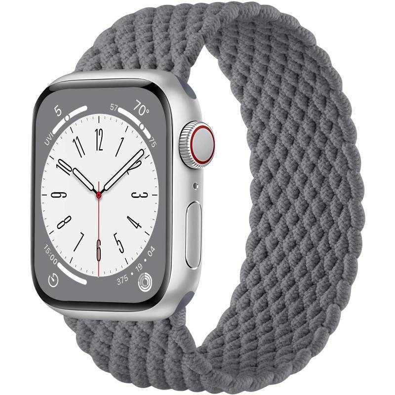 lot 16140 image: Braided Solo Loop Bands Compatible with Apple Watch Band 38mm 40mm 41mm 42mm 44mm 45mm 46mm 49mm Women Men, Stretchy Nylon Sport Elastic Strap for iWatch Series 11 10 9 8 7 6 5 4 3 2 1 SE Ultra - Retail $10