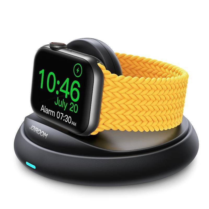 lot 16152 image: Apple Watch Charger Stand, Portable Magnetic iwatch Charger with Cord, Foldable Fast Apple Watch Charging Stand for Apple Watch Series1098765432,Ultra2,SE,Nightstand Mode,Black - Retail $20