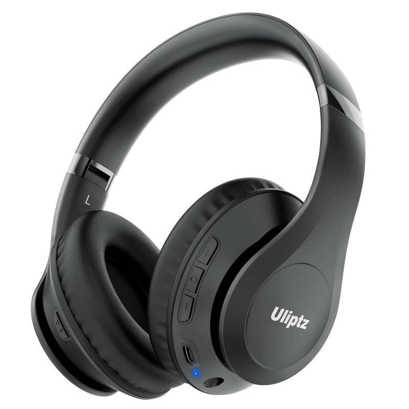 lot 16227 image: Wireless Bluetooth Headphones, 65H Playtime, 6 EQ Sound Modes, HiFi Stereo Over Ear Headphones with Microphone, Foldable Lightweight Bluetooth 6.0 Headset for TravelOfficeCellphonePC - Retail $20