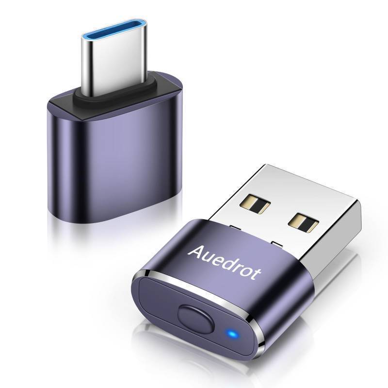 lot 55055 image: Mouse Jiggler Undetectable Metal USB Mouse Mover with Switch Button, Automatic Mini Mouse Shaker with 2 Jiggle Modes, Driver-Free, Plug & Play, Keep ComputerLaptop Awake, with USB-C Adapter, Purple - Retail $10
