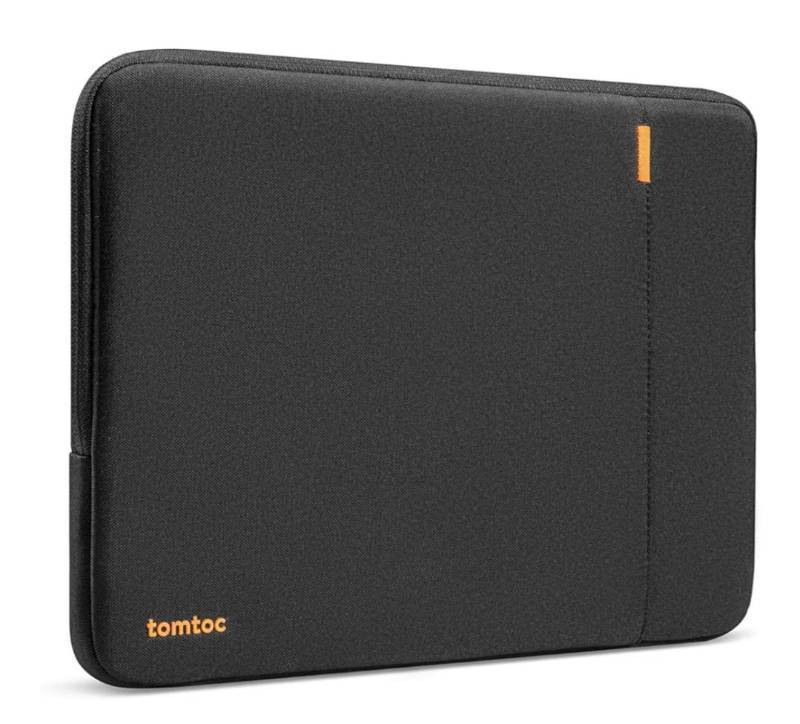lot 61779 image: tomtoc 360° Protective Laptop Sleeve for 14-inch MacBook Pro, Water-Resistant Case Bag with Accessory Pencil Case. - Retail $35