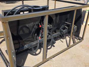 lot 4316 image: Topcat SSSNB60 Skid Steer Snow Blower Attachment with Hydraulic Motor