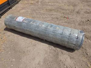 lot 4661 image: 48 Inch Galvanized Wire Fencing Roll 330ft