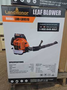 lot 4697 image: LandHonor Gas Leaf Blower LHR-LB9510