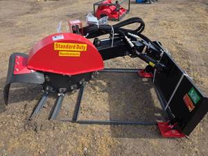 lot 4586 image: Raytree 29 Inch Hydraulic Stump Grinder Attachment Model RMSG29