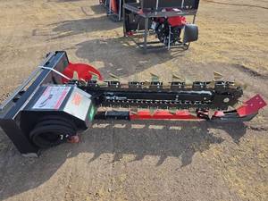 lot 4596 image: RayTree 48 Inch Hydraulic Chain Trencher Model RMT48