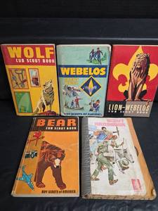 lot 338 image: Boy Scouts of America Cub Scout Handbook and More