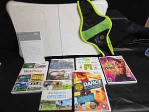 lot 438 image: Nintendo Wii Balance Board with Fitness Games