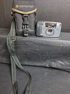 lot 458 image: Ansco Silhouette Zoom AF 35mm Film Camera with Samsonite Case