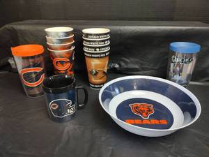 lot 488 image: Chicago Sports Teams Drinkware and Bowl Collection