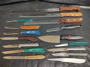 lot 492 image: Kitchen Knife Collection Set with Various Brands