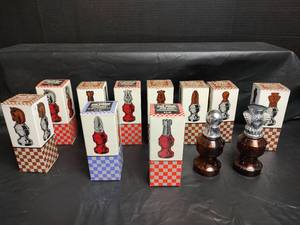 lot 521 image: Avon Chess Piece After Shave Bottles