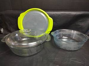 lot 608 image: Anchor Hocking and Fire-King Glass Bakeware