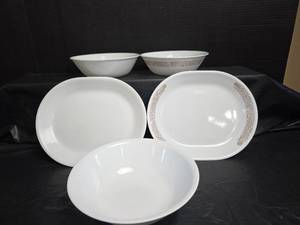 lot 660 image: Corelle by Corning White Serving Dishes