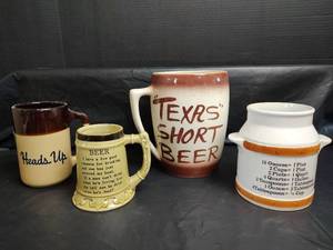 lot 688 image: Novelty Beer Mugs