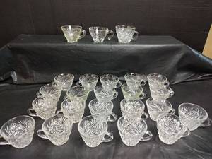 lot 699 image: Cut Glass Teacups Qty 24