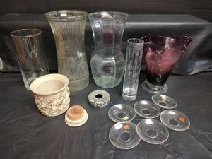 lot 702 image: Candlestick Plates Made in Germany and More