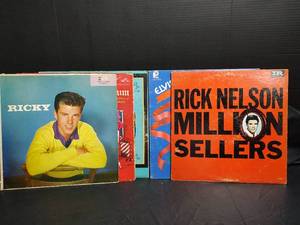 lot 726 image: Classic Rock and Roll Vinyl Records - Elvis Presley, Rick Nelson, Buddy Holly