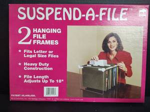 lot 770 image: Office Filing System - Suspend-A-File Frames and Hanging Folders