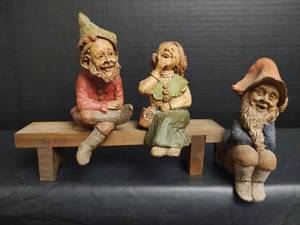 lot 782 image: Tom Clark Gnomes Bench Sitters, Signed with Certificates of Authenticity