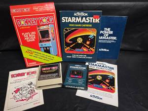 lot 797 image: Atari Video Computer System Games - Donkey Kong and Starmaster Complete in Box