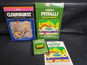 lot 799 image: Atari Video Games - Pitfall and Cloudburst.  Cloudburst is Unopened