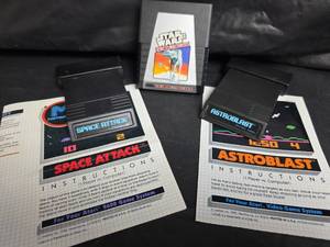 lot 801 image: Atari 2600 Games - Space Attack, Astroblast, Star Wars Empire Strikes Back