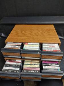 lot 874 image: Cassette Tape Collection with Storage Cases