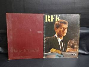 lot 878 image: Vintage Robert F Kennedy Memorial Books - The Torch is Passed and RFK by Look Magazine