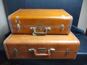 lot 920 image: Samsonite Hard Shell Suitcase Set Brown, Two Piece