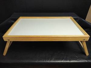 lot 922 image: Wooden Bed Tray with Folding Legs