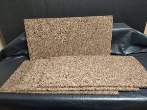 lot 924 image: Wall Cork Board Sheets Natural Cork Panels, 23.5 x 12
