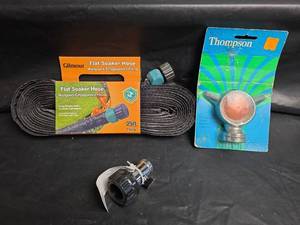 lot 946 image: New Garden Sprinkler and 25ft. Soaker Hose