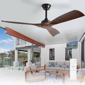 lot 3809 image: $100 Depuley 72-Inch 3-Blade Ceiling Fan NoLight Remote DC Motor 6-Spd
