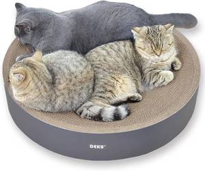 lot 3815 image: 2-in-1 Round Cat Scratcher, Scratch Pad (23.6) for Indoor Cats