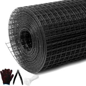 lot 3821 image: $72 Black Hardware Cloth 12in x 36in x 100ft, 19ga PVC Welded Wire