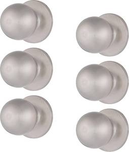 lot 3823 image: $83 BRINKS Door Knobs, Non-Locking Transitional Ball, MATTE BLACK