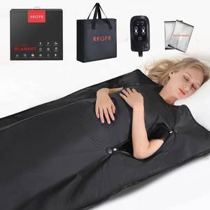 lot 3826 image: $112 Portable Infrared Sauna Blanket, Adjustable 20-60 Min, 86-158