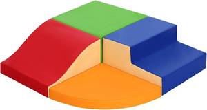 lot 3835 image: $66 TODIBY 4-Piece Soft PU Leather Toddler Climbing Toys, Foam Blocks