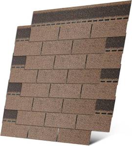 lot 3863 image: $66 Roofing Shingles 3-Tab Tan, 8-Pack, 39.4x13.1 Asphalt