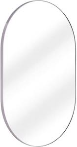 lot 3889 image: $228 Fine Fixtures Oval Wall-Mounted Mirror 24 x 36 Polished Chrome