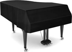 lot 3906 image: $65 TINDTOP Grand Piano Cover, Leather Waterproof Dustproof, Washable