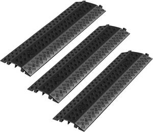lot 3908 image: $56 VEVOR 3-Pack Drop-Over Cable Cover, 2-Channel Ramp, 38.3 Cord