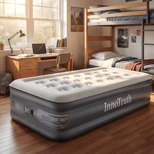 lot 3922 image: $60 InnoTruth Twin Air Mattress with Built-in Pump, 18 Raised, 300lb